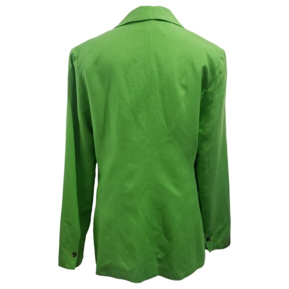 CT1809 Astr The Label Green Linen Lined Blazer L - Picture 4 of 5